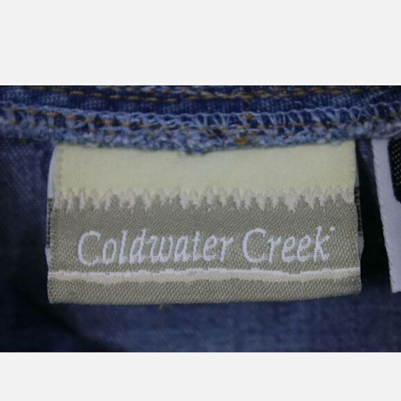 COLDWATER CREEK SIZE M TURTLE NECK CHAMBRAY DENIM - Picture 8 of 8